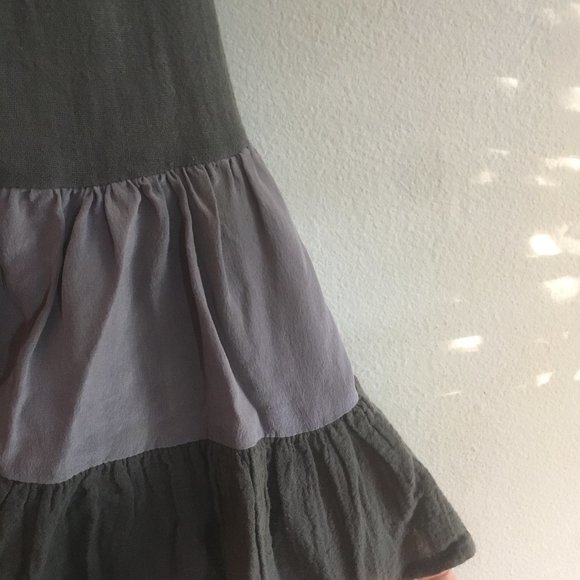 2 for 25  Barney's New York Light Grey Dress with Lilac Silk Details - Picture 3 of 3